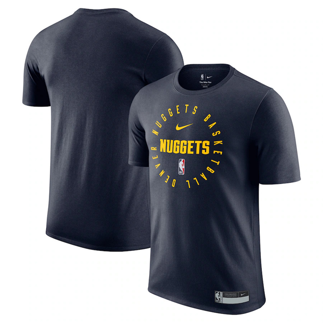 Men's Navy Denver Nuggets 2024/25 Legend On-Court Practice Performance T-Shirt